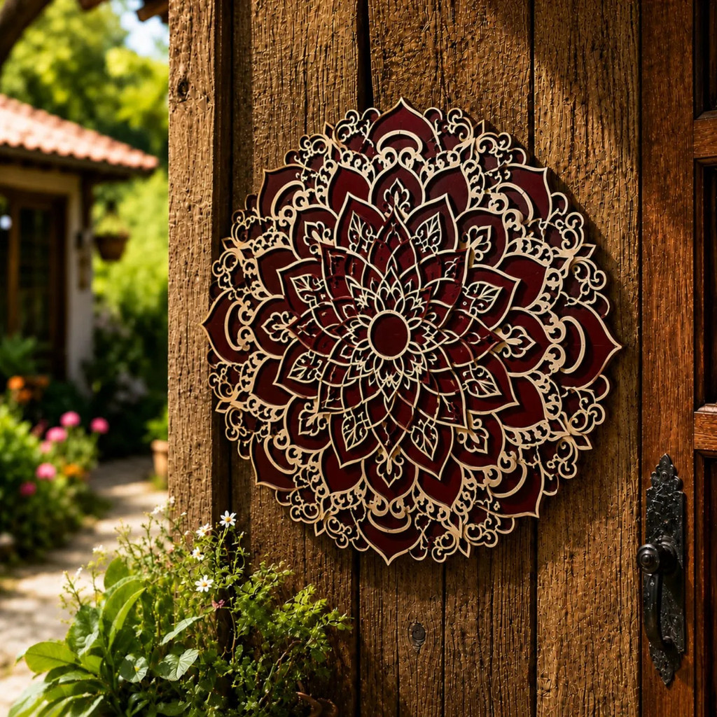 Imagem Peça Decorativa Mandala Para Mural E Parede