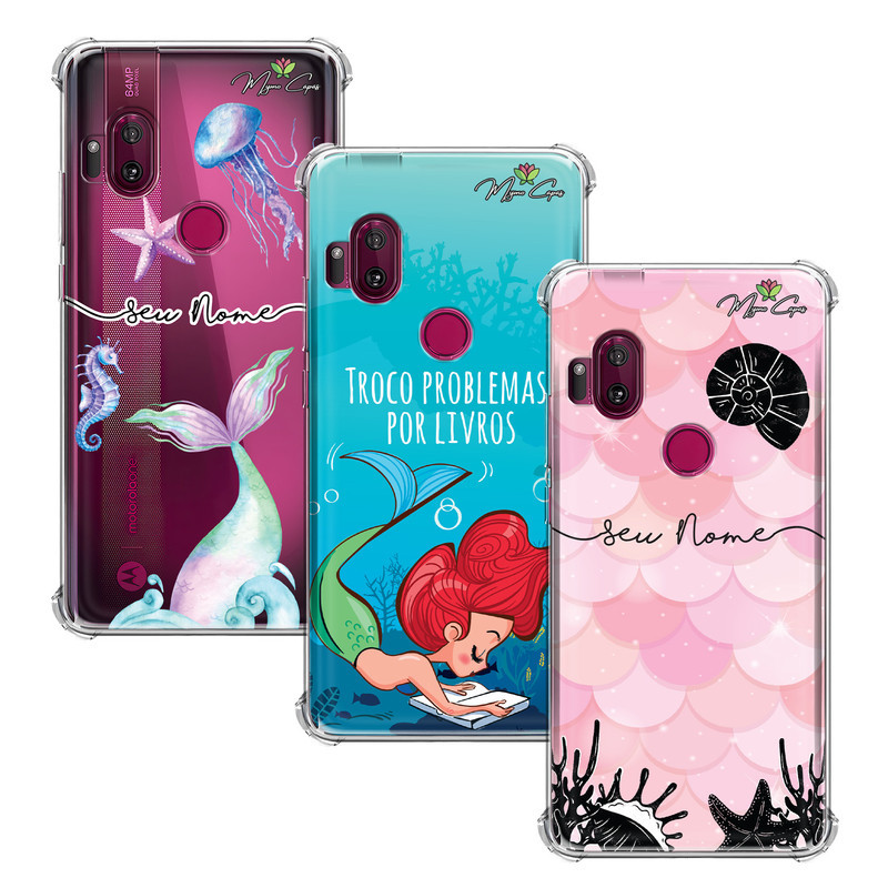 Capa Capinha - Motorola Moto One Hyper - Sereia Personalizada