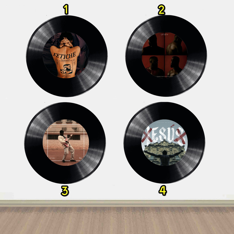 Disco Decorativo baco Vinil Estilo Retro