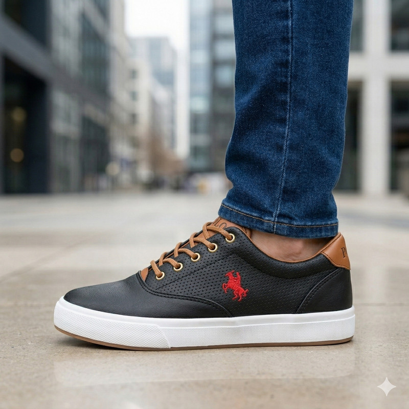 Tênis Casual Sapatênis Masculino Confortável Leve Sapato Polo BF