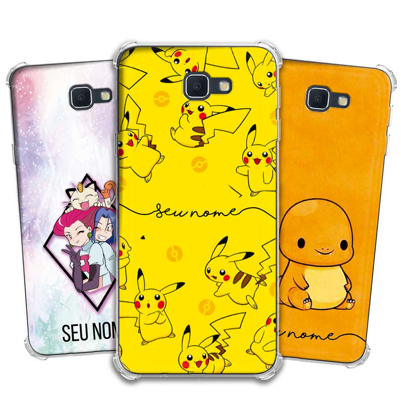 Capa Capinha - Samsung Galaxy J5 Prime - Monstros de Bolso Pocket Anime Treinadores Personalizada Nome