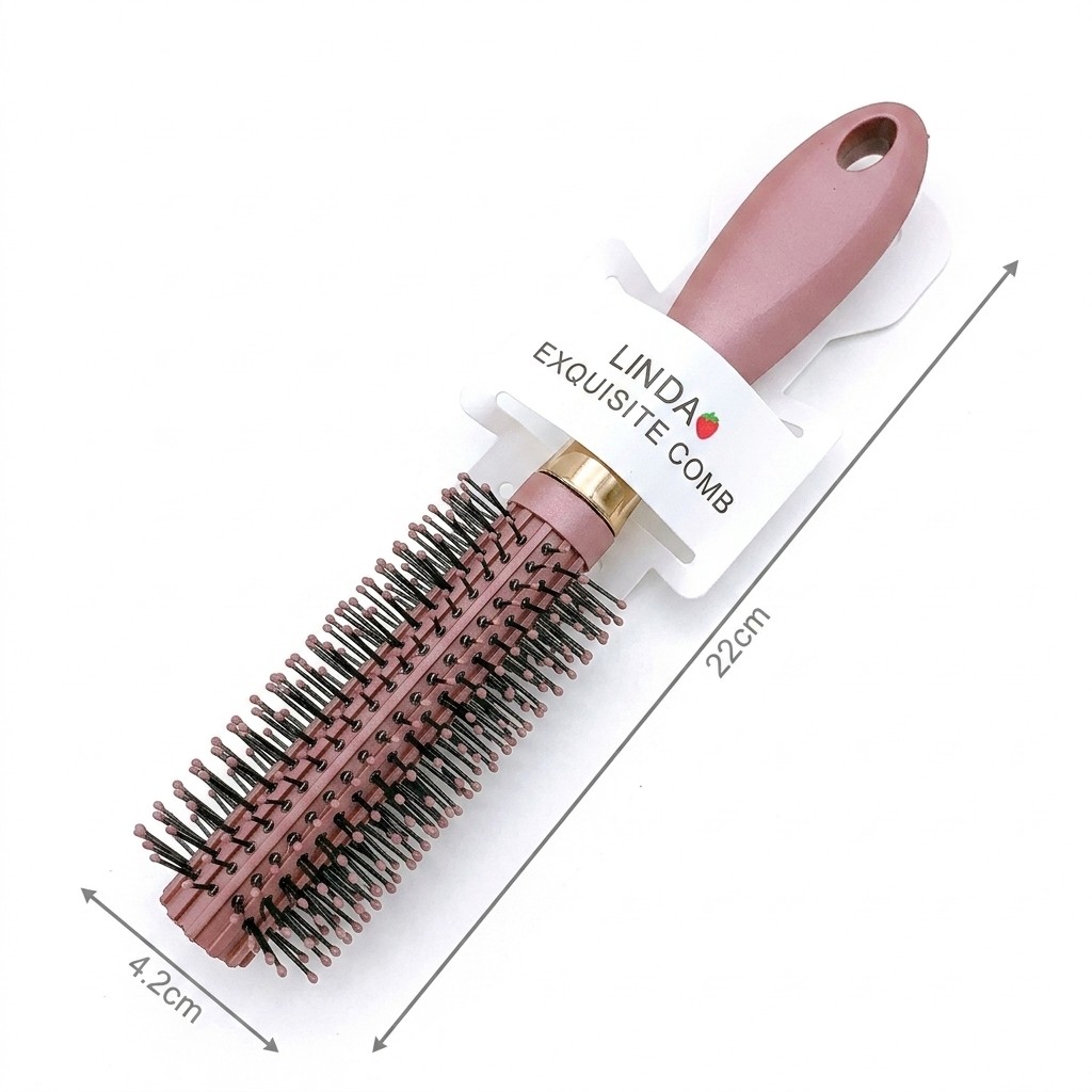 Escova De Cabelo Redonda Profissional Modeladora Para Secador 22cm