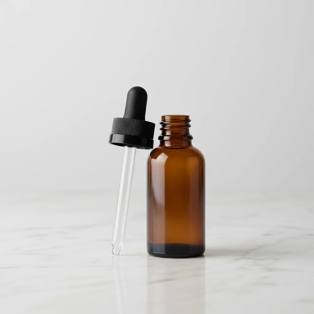 Frasco Conta Gotas 30ml Vidro Âmbar Ideal Óleos Essenciais Premium