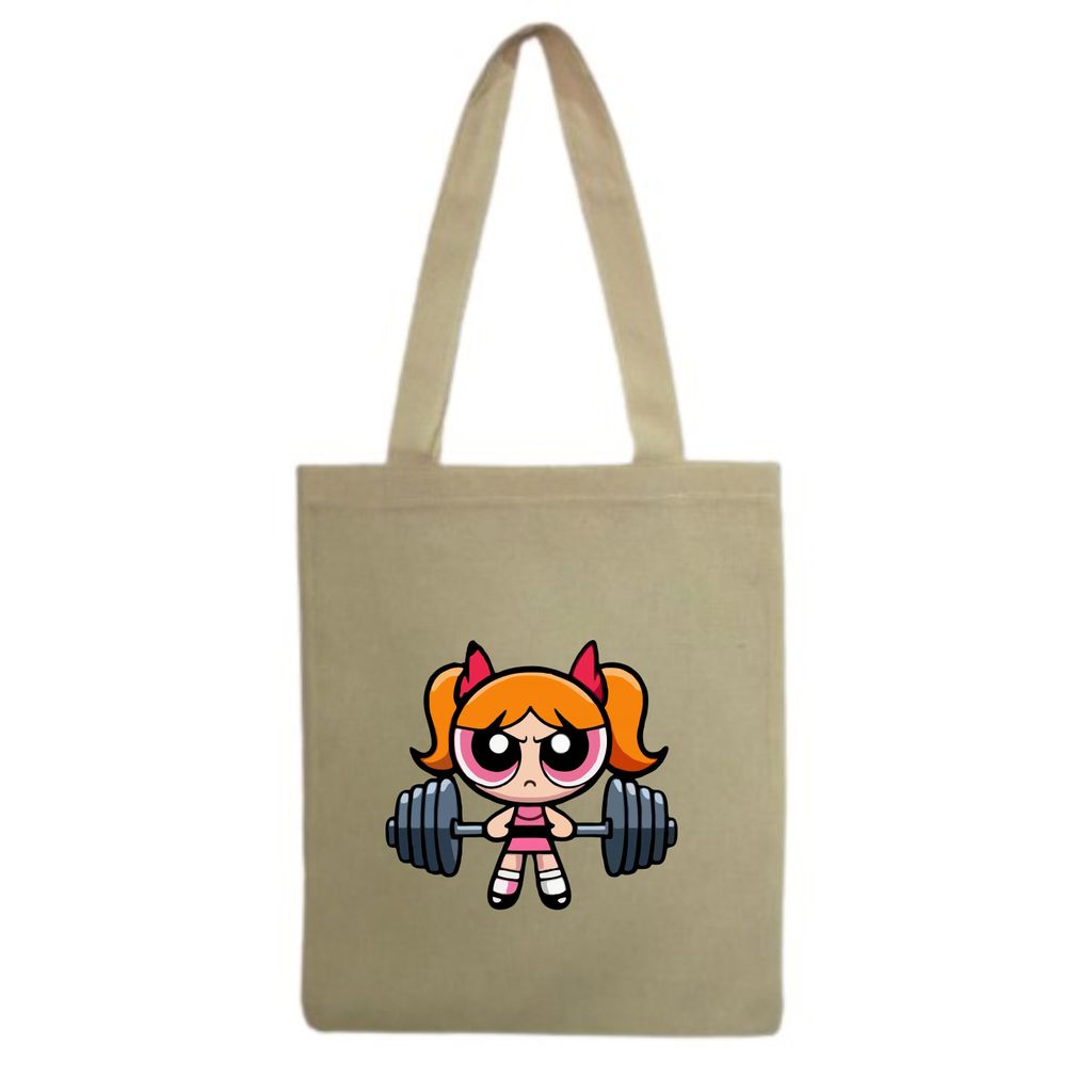 Bolsa Sacola Ecobag Ecologica algodão estampa Academia malhação fitness gym florzinha as meninas super poderosas