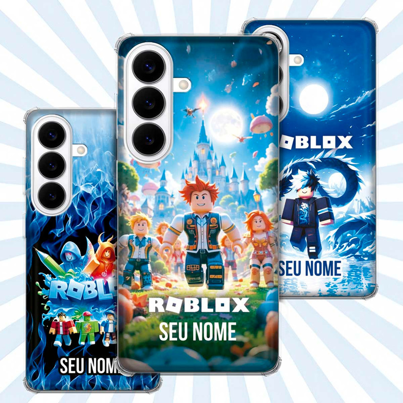Capa Capinha - Samsung Galaxy S26 - Jogo Roblox Gamer Avatar Skin Personalizada Nome
