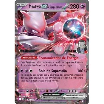 Mewtwo ex da Equipe Rocket 081/182 NM EN Pokémon Team Rocket's Mewtwo exDRI