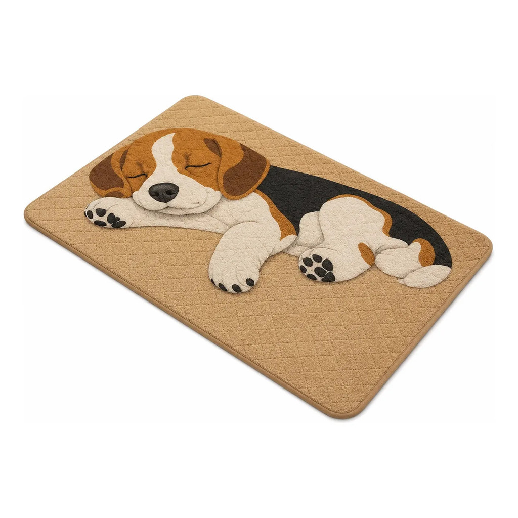 Tapete Antiderrapante Cachorro Banheiro Quarto Sala 60X40Cm