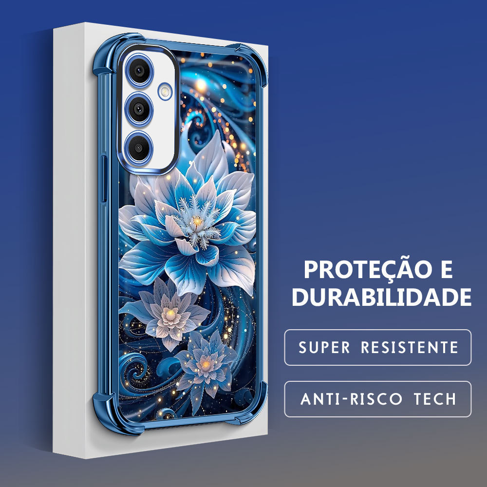 Capa Macia Luxo Para Samsung Galaxy A16 4G 5G Telefone Capinha Capas Anti Impacto Choque Case Transparente 0990 FS
