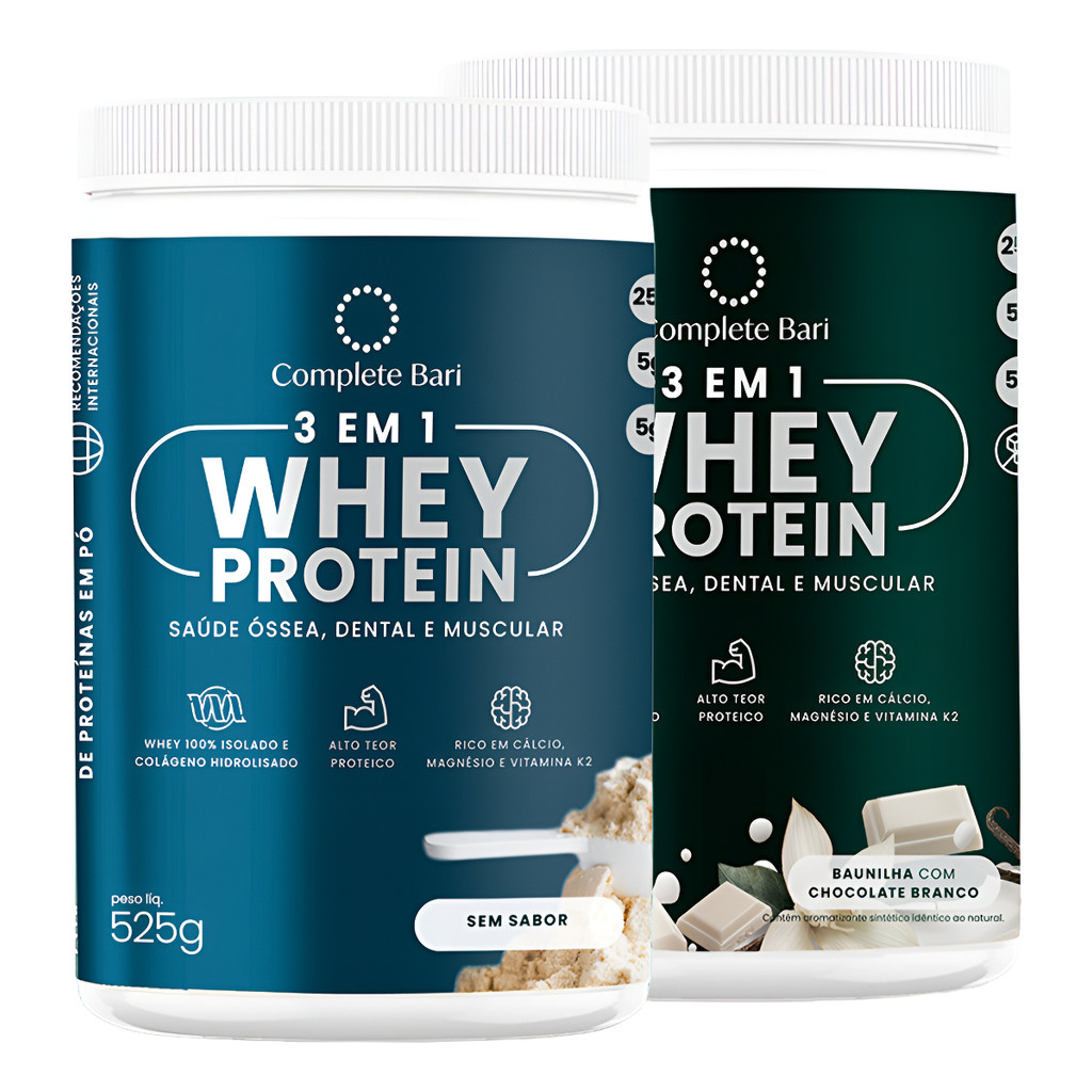 Kit 2 Whey Protein Isolado Bariátrica Complete Bari Peptan