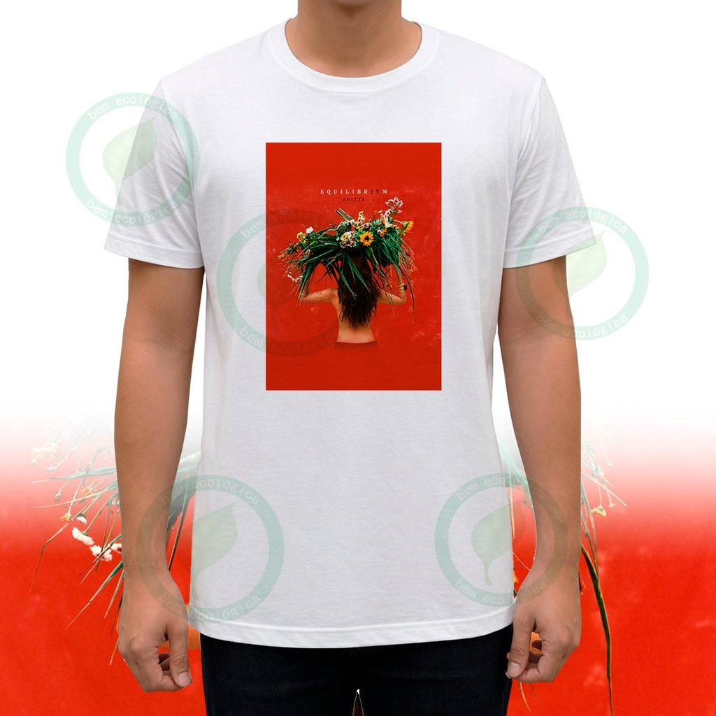 Camiseta Anitta Equilibrium Album Brasil Funk POP Estampada Personalizada Moda Casual