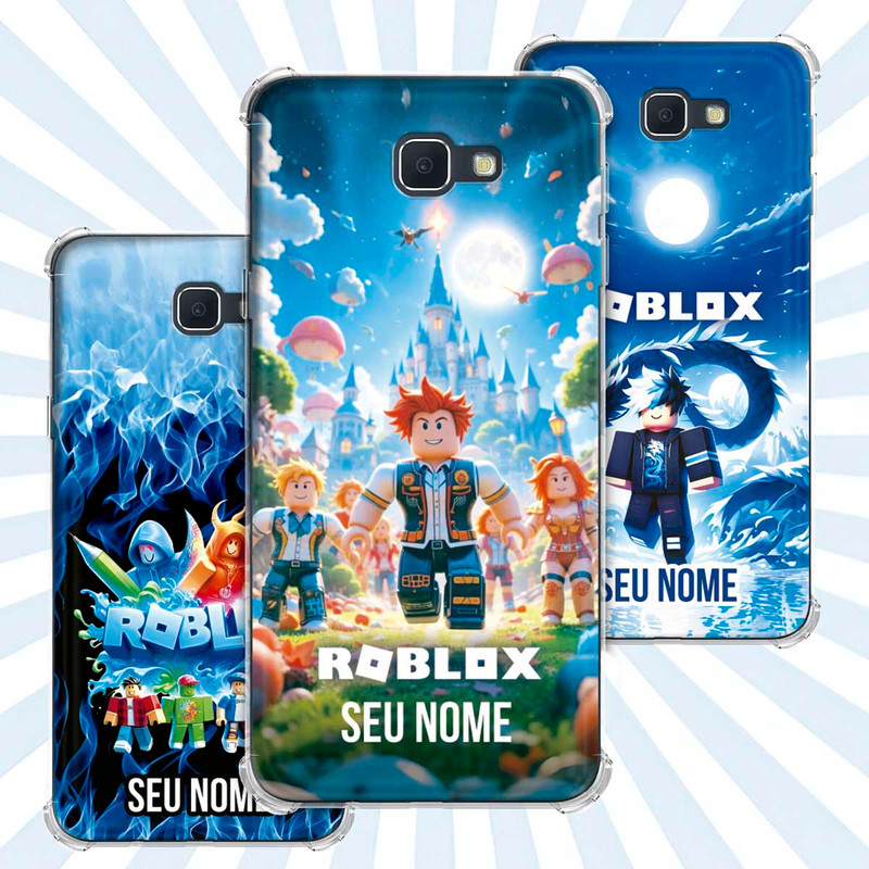 Capa Capinha - Samsung Galaxy J5 Prime - Jogo Roblox Gamer Avatar Skin Personalizada Nome