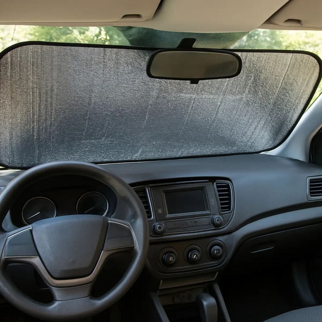 protetor solar parabrisa quebra sol painel carro tapa sol - novo