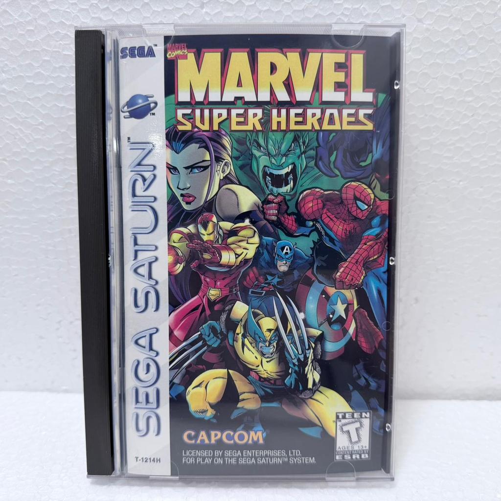 Marvel Super Heroes - Sega Saturno - Box em Acrílico - Jogo Prensado (Sega Saturn)