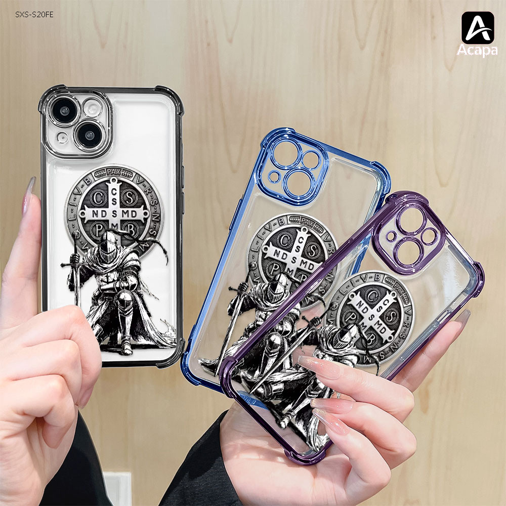 Capinha Para Samsung Galaxy S24 S23 S21 S20 FE 4G 5G Normal Capa Anti Impacto Transparente Macia Case FS1304
