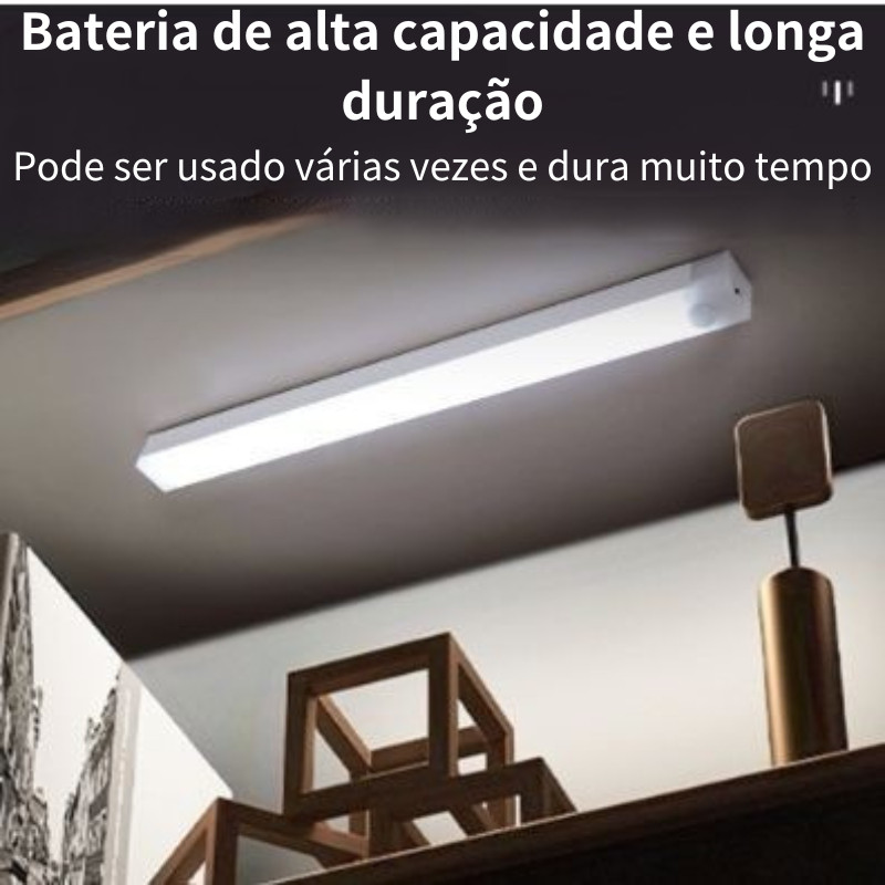 50CM Luz LED Sem Fio sensor De Inteligente Do Guarda-Roupa Quarto De Conveniência Carregamento USB - 20 cm