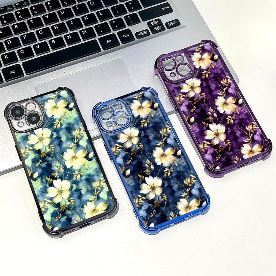 Capa Anti Impacto Transparente Luxo Para iPhone 17 17E 16 16E 15 14 13 12 11 XR 7 8 SE Pro Max Plus Capas Phone  0985FS