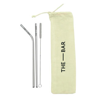 Kit Canudo Metalizado The Bar em Oferta na Shopee