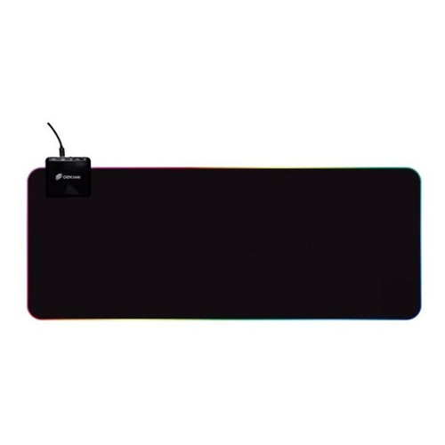 Mouse Pad 80x30 Emborrachado Borda Costurada RGB Speed Carregador Inducao Wireless PC Notebook