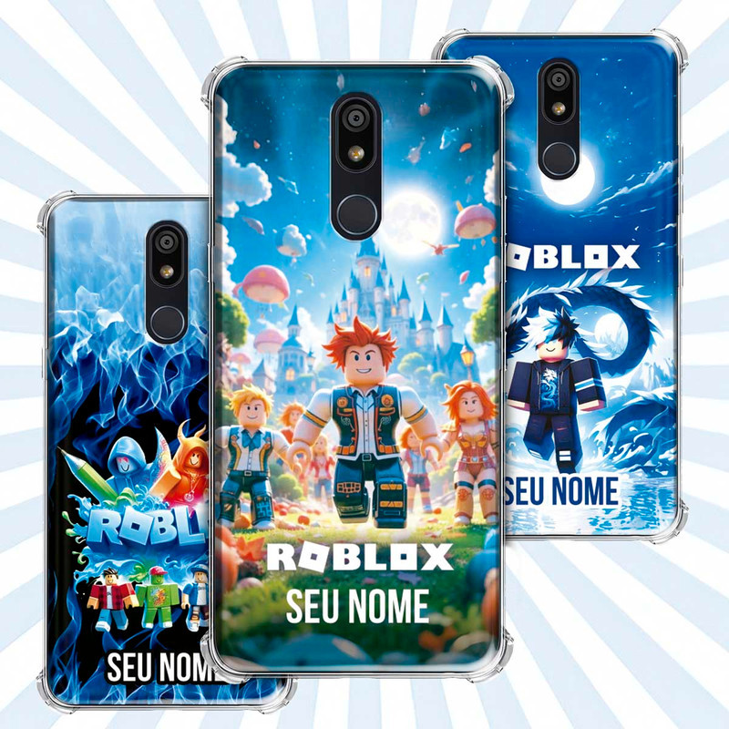 Capa Capinha - LG K12 Plus - Jogo Roblox Gamer Avatar Skin Personalizada Nome