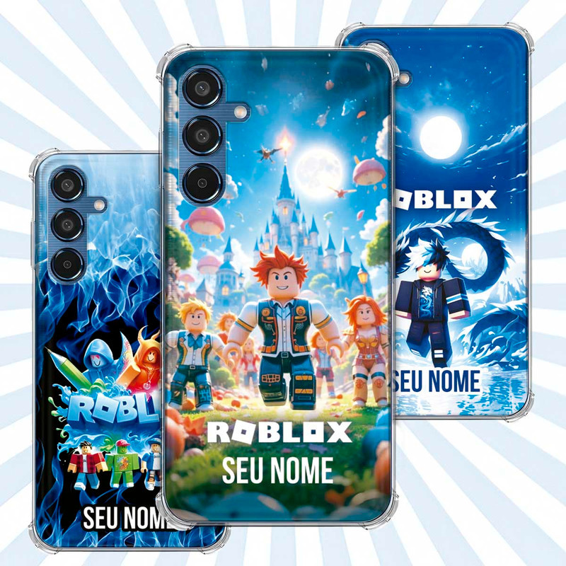 Capa Capinha - Samsung Galaxy M35 - Jogo Roblox Gamer Avatar Skin Personalizada Nome