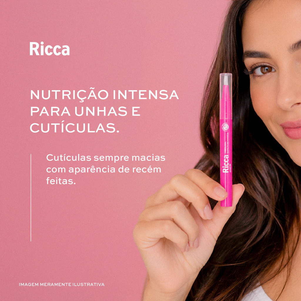 Kit 4x Caneta Nutrição de Cutículas 2ml Ricca| Com Óleos Naturais e Vitaminas | Hidratação e Nutrição · foto 2