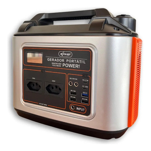 Gerador De Energia Portátil 500w 220v Solar Residencial Usb