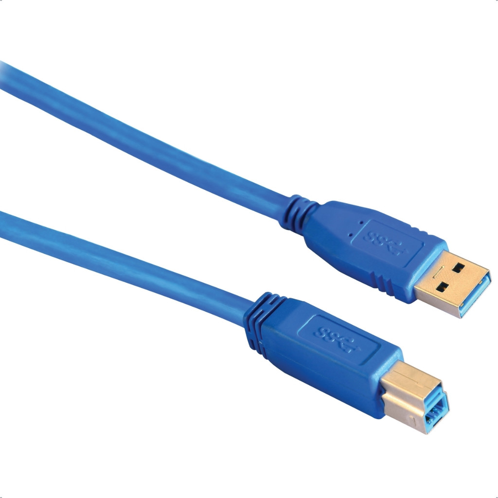 Cabo USB 3.0 Tipo A Para B 1.8 Metros Newlink CB201 Para Impressora Scanner Câmera Alta Velocidade