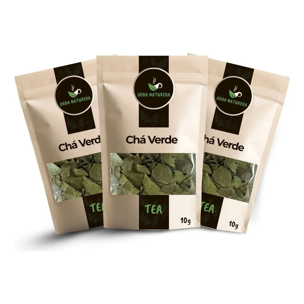 Infusão de Chá Verde Para Preparo de Chá Selecionado-Com 3 Pacotes