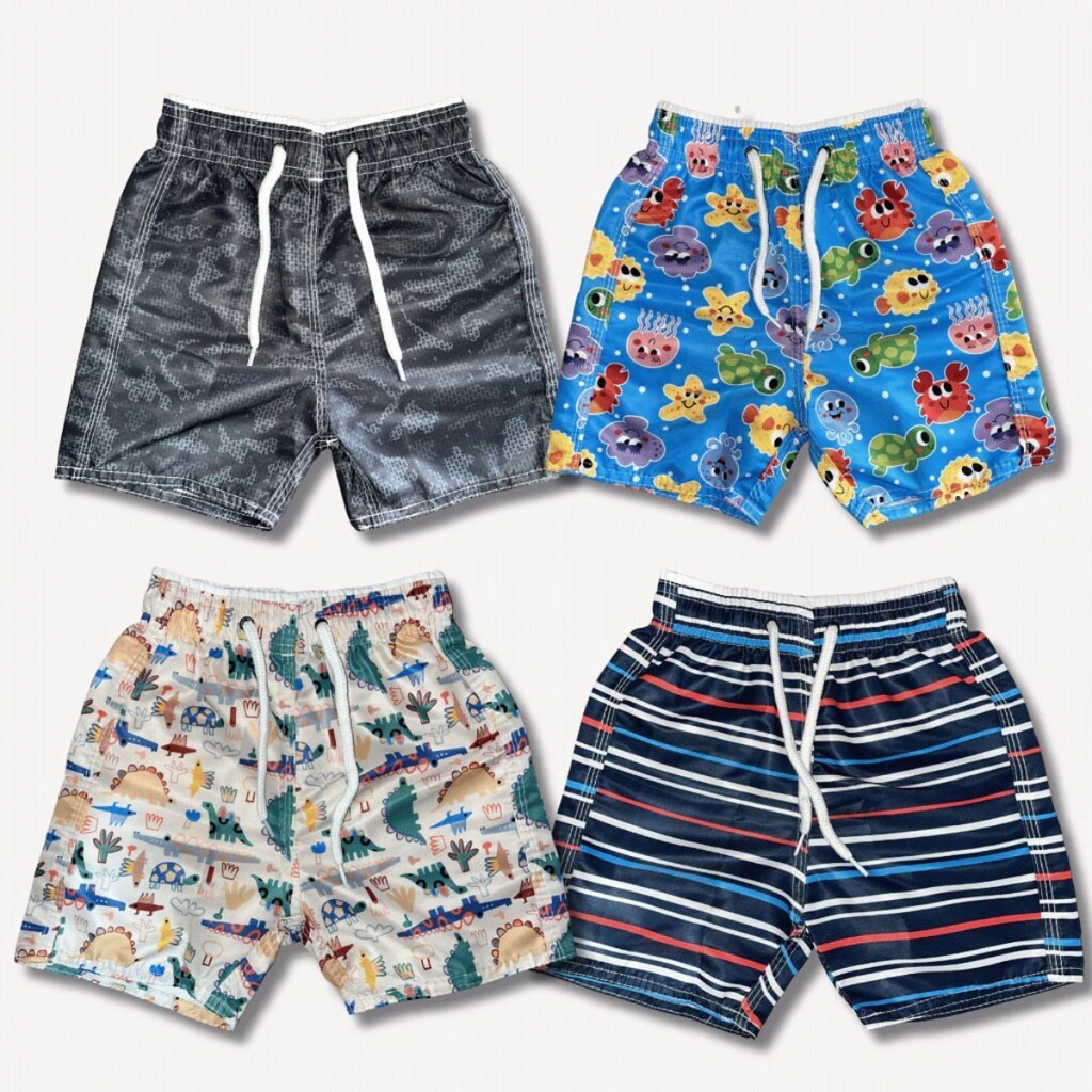 Kit 5 Bermuda Infantil Kit Short Para Meninos Cordão Ajustável Premium, Infinity Variedades