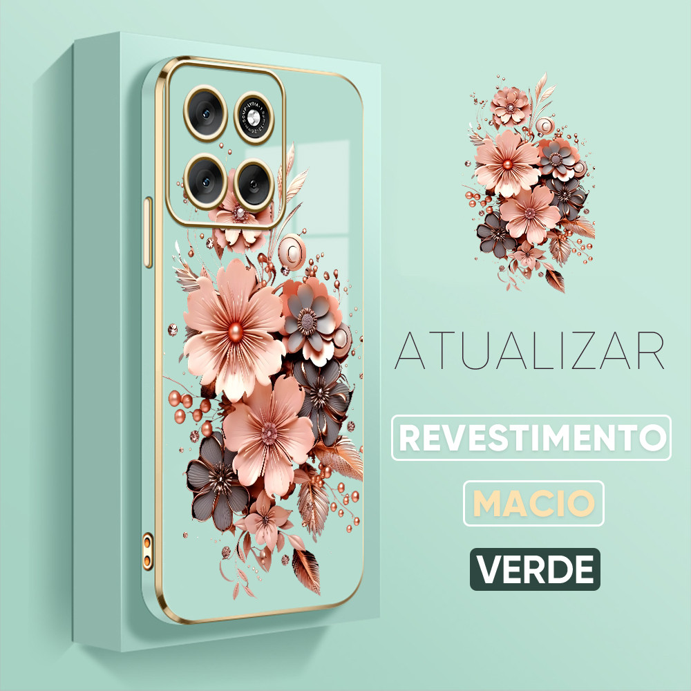 Capinha Motorola Moto G56 5G Capa Luxo De Celular Protetora Silicone Telefone Case 1622 DD
