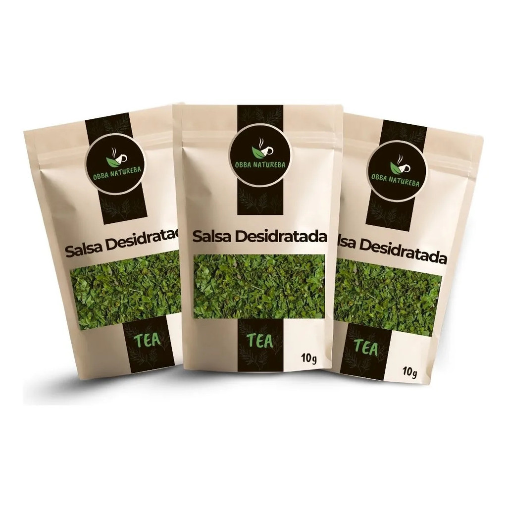 Leve 3 Pacotes Chá Salsa Desidratada Verdadeiras Parte Vegetal Desidratada para Infusão