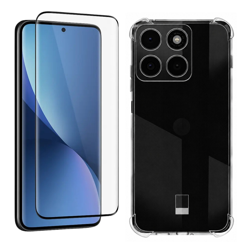 Capa Capinha Anti-Shock + Película De Vidro 3d 9d Temperado Para Moto Edge 70 Pro