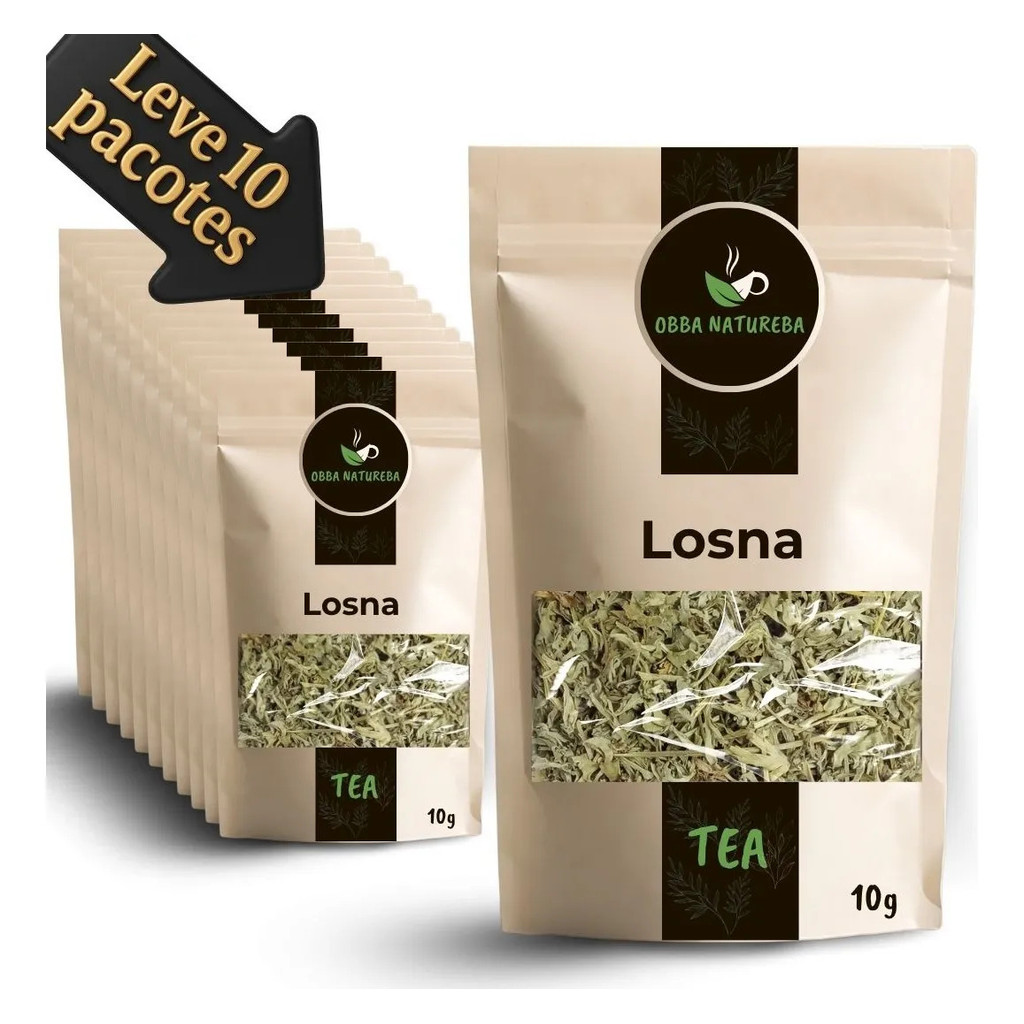 Losna Folhas para Chá Produção de Ervas Selecionada Uso Tradicional Em Infusão - Receba 10 Pacotes