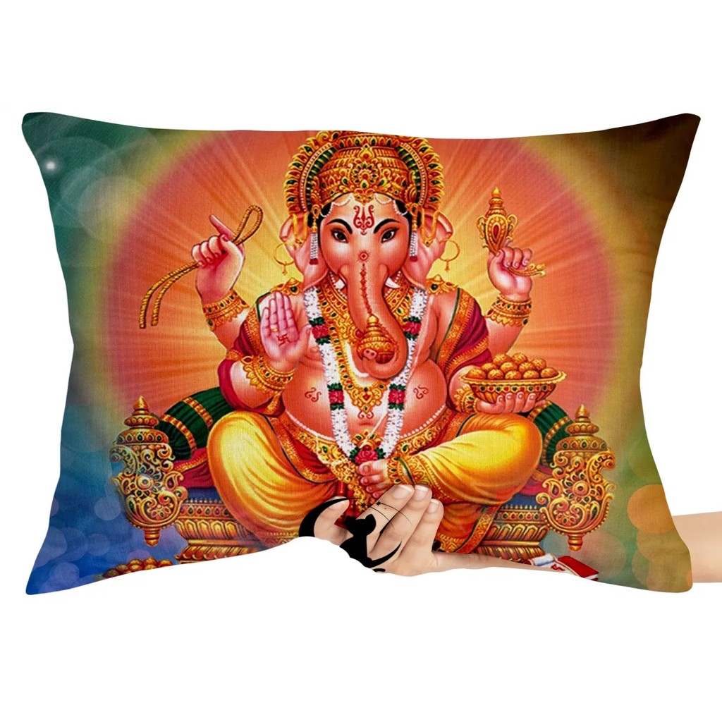 Capa Premium para Travesseiro ou Almofada ganesha sentado
