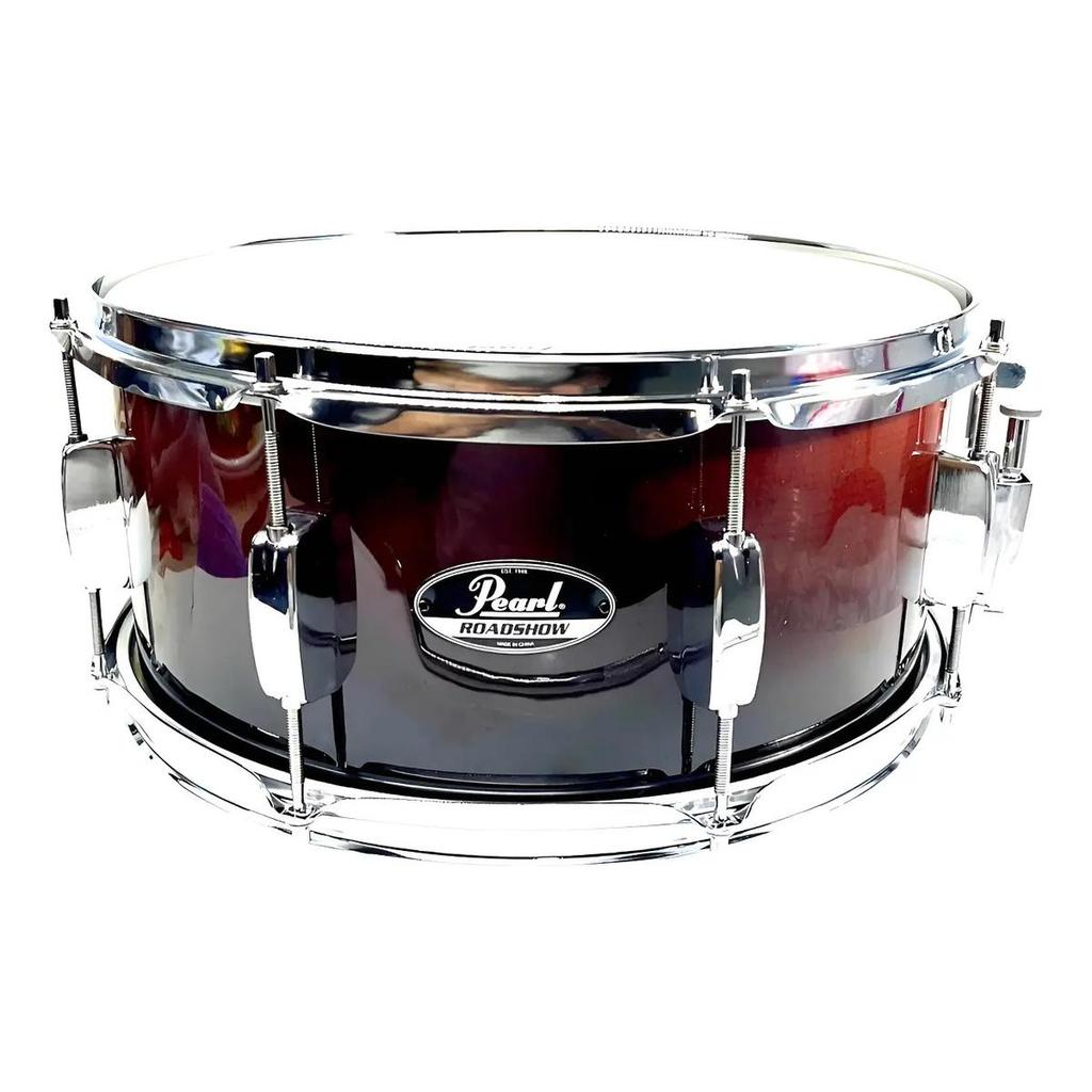 Caixa Bateria Pearl Roadshow 14x6,5 Rsn1465s-c757 Garnet Fad