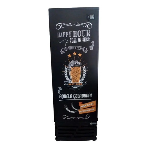 Cervejeira Imbera 450 Litros Porta Happy Preta Ccv-315 110 V
