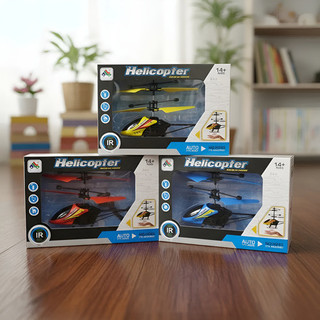 Kit 3 Helicópteros Voadores com Sensor de Mão e USB Helicóptero Premium Voador Recarregável