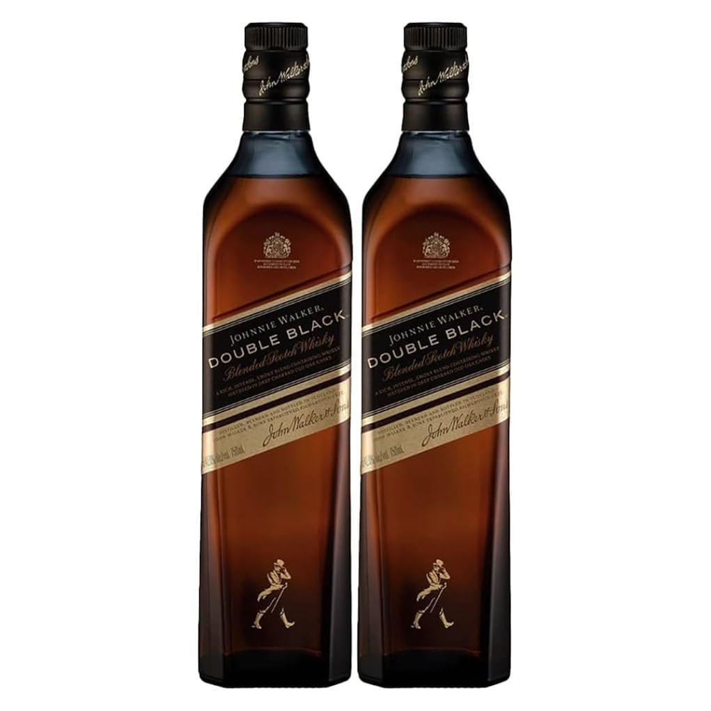 Combo Com 2 Whisky Johnnie Walker Double Black 1L