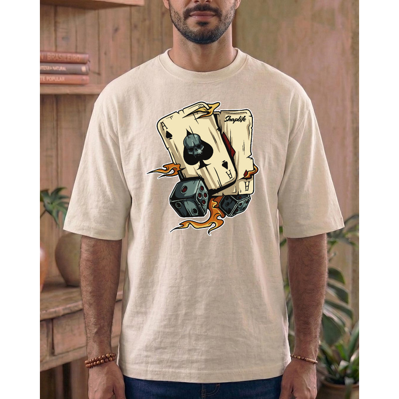 Camiseta Estampada Personalizada Nipes And Fire Oversized Streetwear