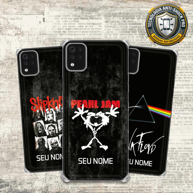 Capa Capinha - LG K52 - Lendas do Rock Heavy Nu Metal Classico Grunge com Nome