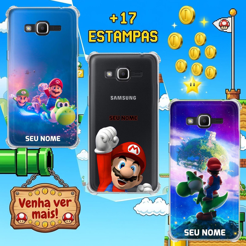 Capa Capinha para Samsung Galaxy J2 Prime - Super Mario