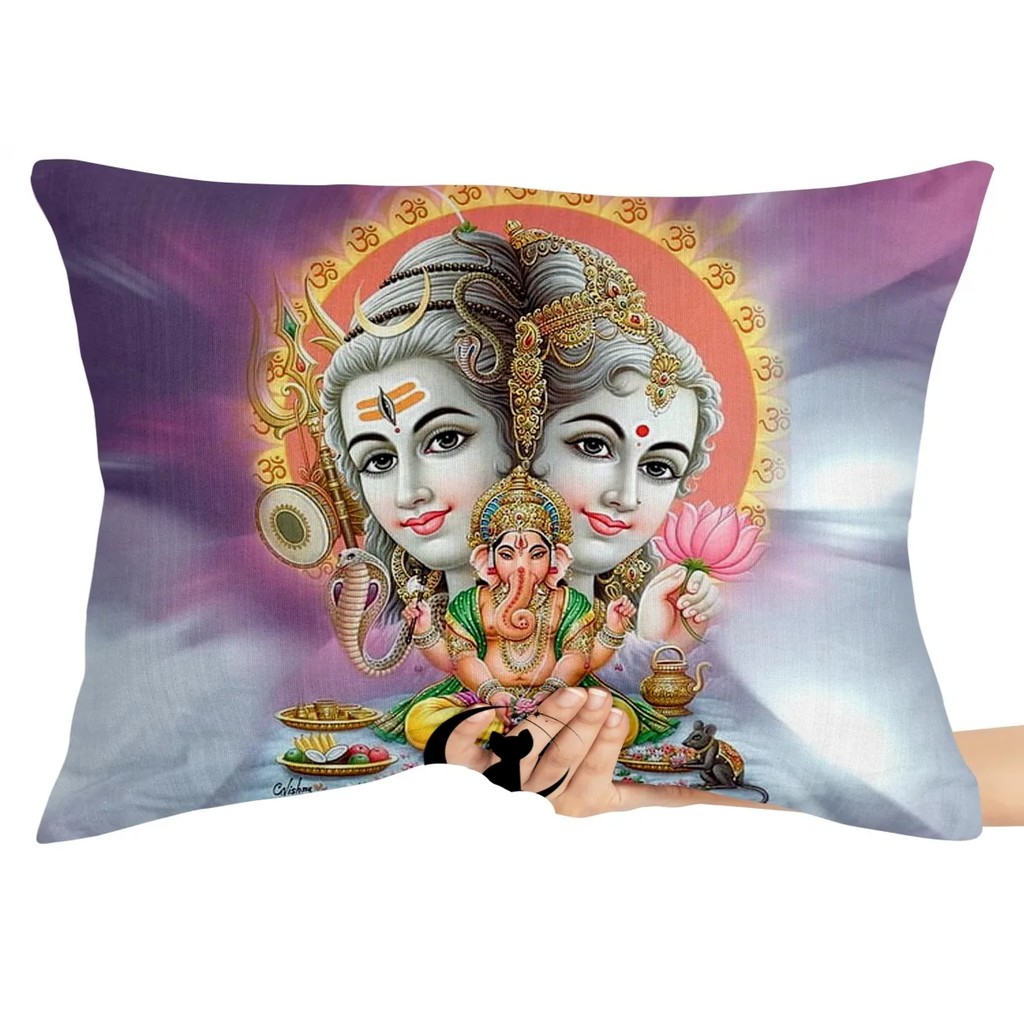 Capa Premium para Travesseiro ou Almofada lord shiva ganesha