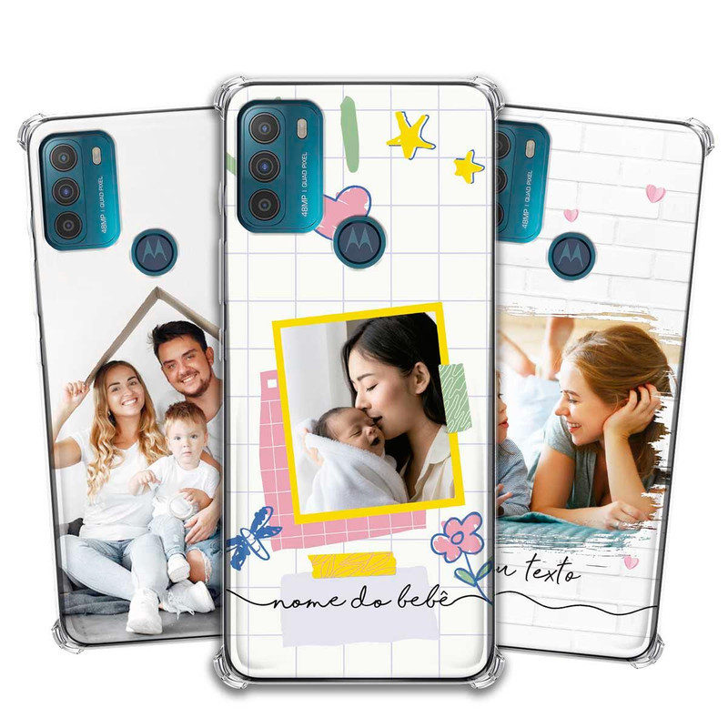 Capa Capinha - Motorola Moto G50 4G - Com Sua Foto Personalizada Anti-Impacto