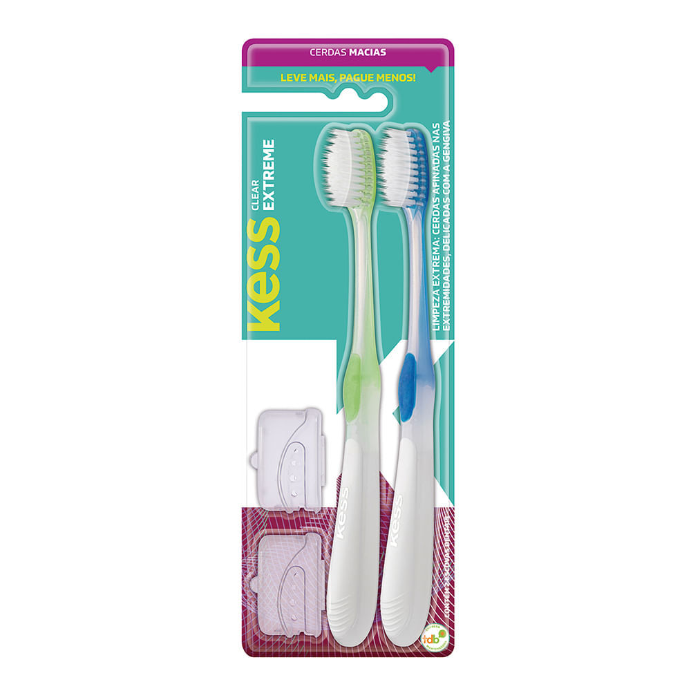 Pack Com 2 Esc. Dentais Kess Extreme Clear Macias