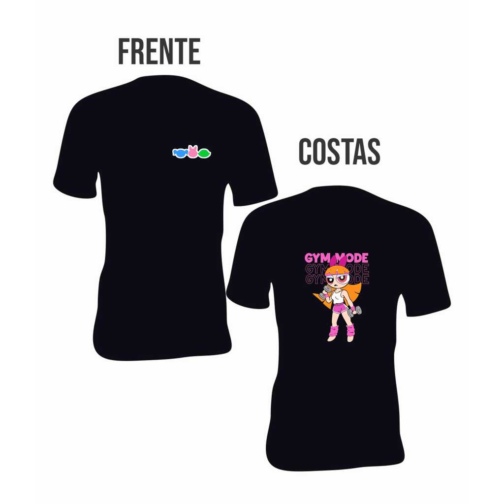 Camiseta camisa estampa meninas superpoderosas florzinha academia gym basica unissex manga curta