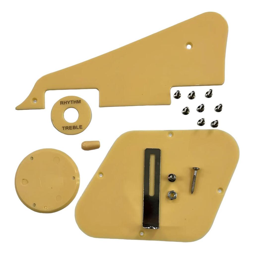 Kit Escudo Guitarra Lp Les Paulcreme Liso