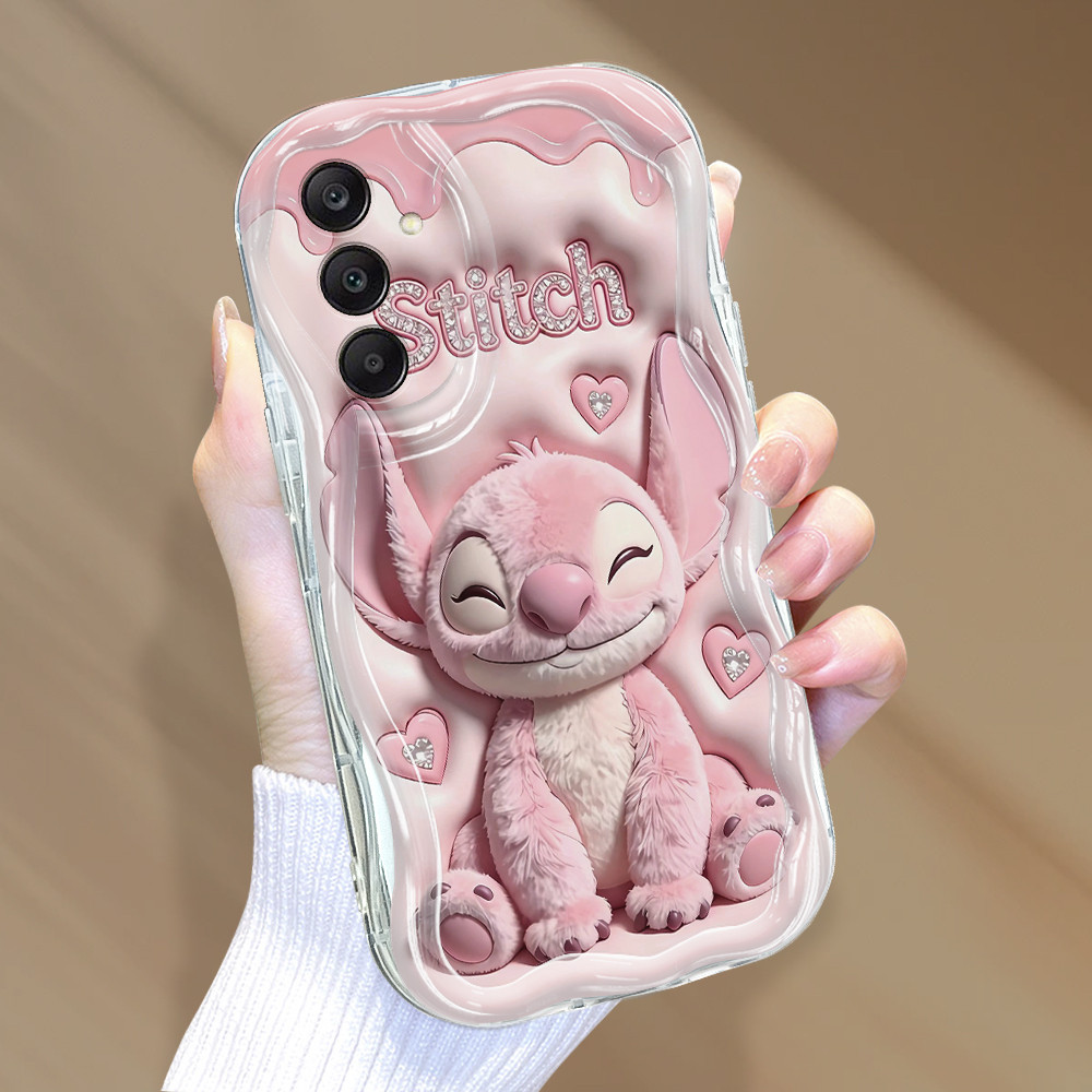 Capinha Para Samsung Galaxy A15 4G 5G Capa De Silicone Macio Borda Wave Anti Cho