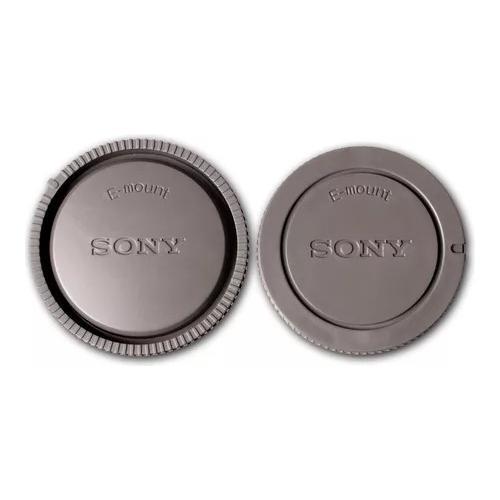 Kit Tampas Corpo E Traseira De Lentes Câmeras Sony E-mount