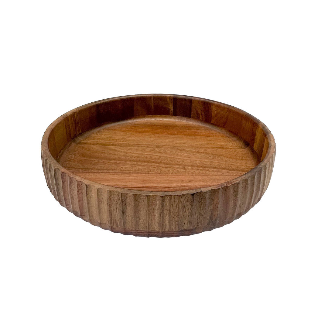 Bowl Canelado Gigante De Acácia - Oikos