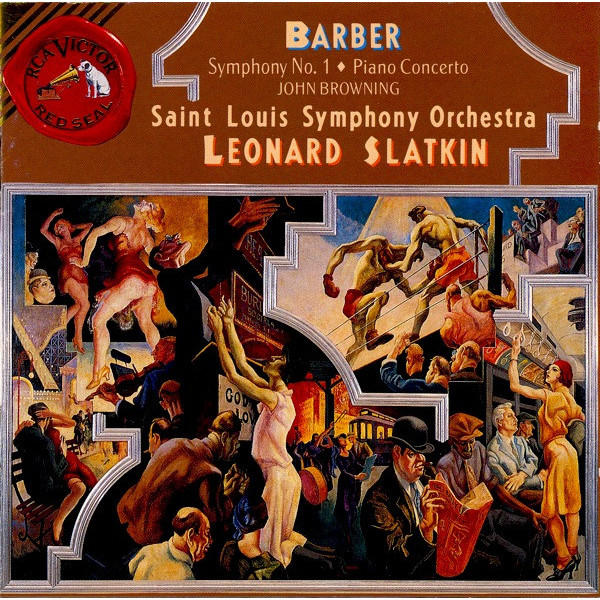 CD John Browning (2), Saint Louis Symphony Orchestra, Leonard S Samuel Barber